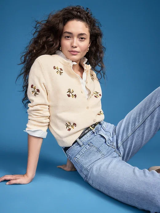 Embroidered Cardigan