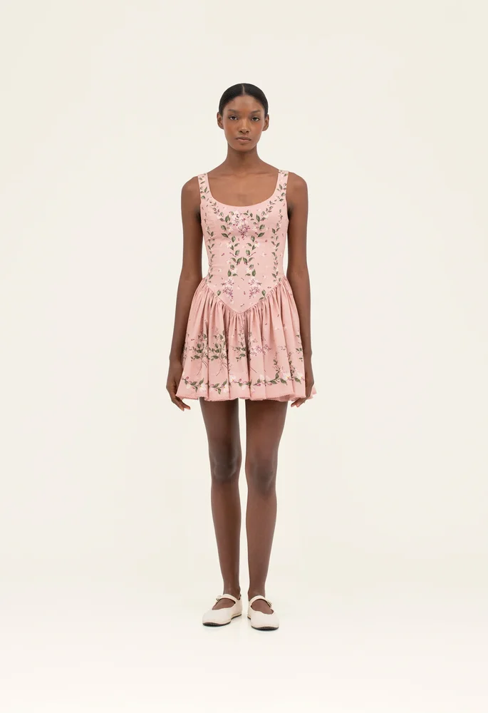 Pluma Wisteria Mini Dress