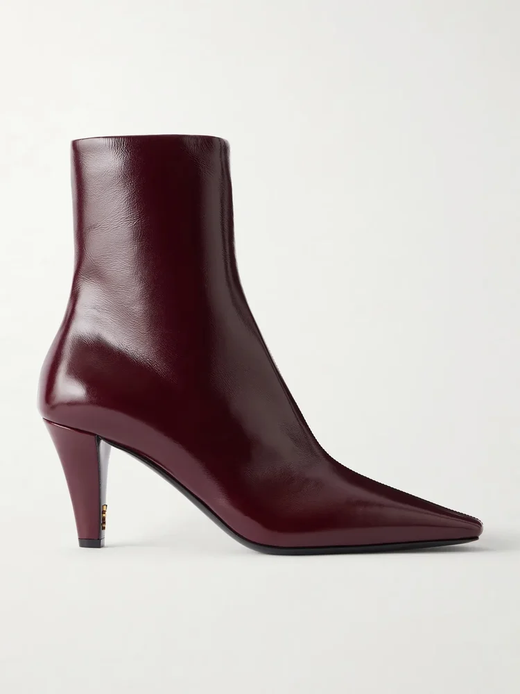 Jill Cassandre Embellished Leather Ankle Boots