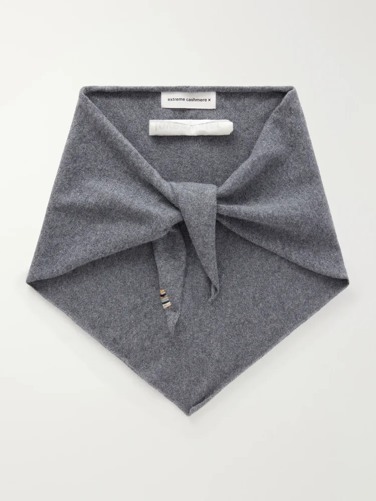 Bandana cashmere-blend scarf