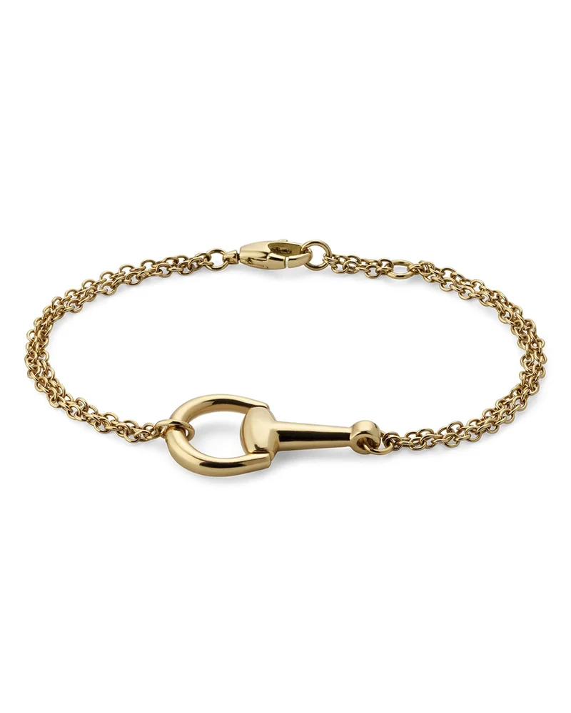 18K Yellow Gold Horsebit Chain Bracelet