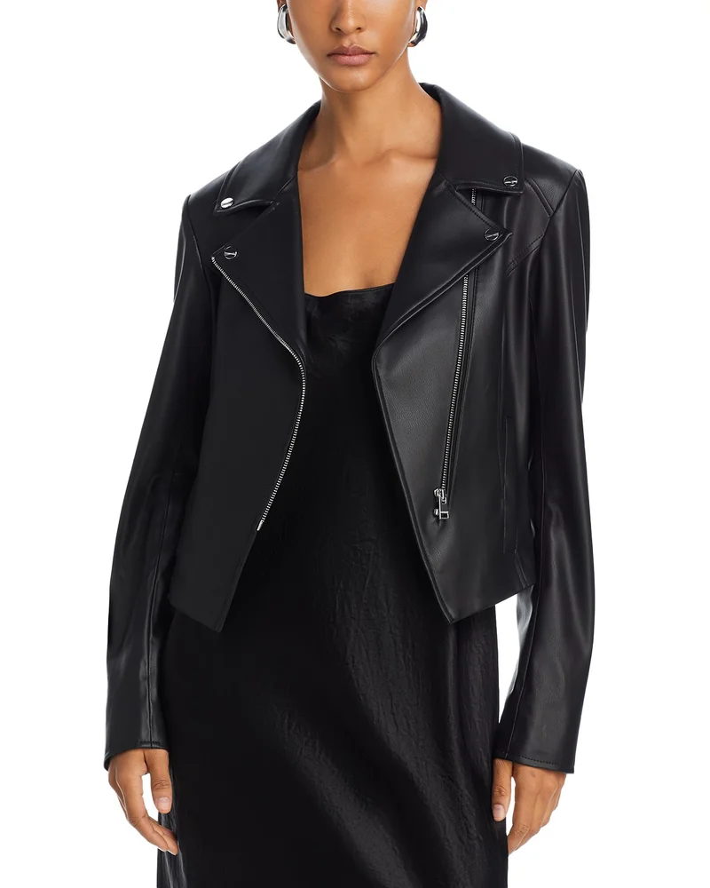 Pascale Faux Leather Moto Jacket