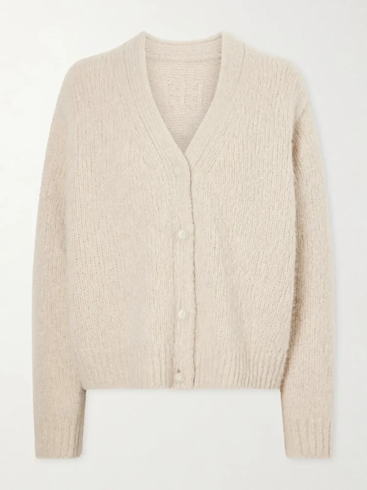 lorana wool and cashmere blend cardigan