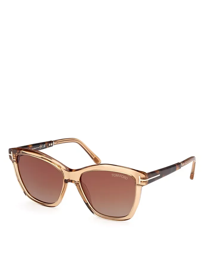Square Plastic Sunglasses, 54mm