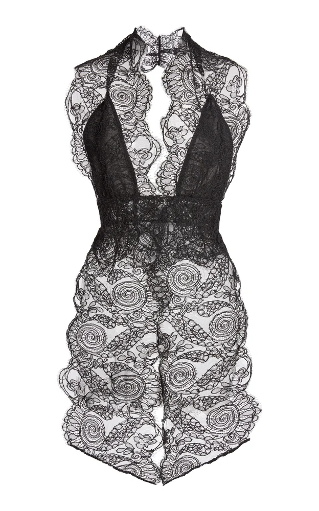 Spiral Scarf Lace Top