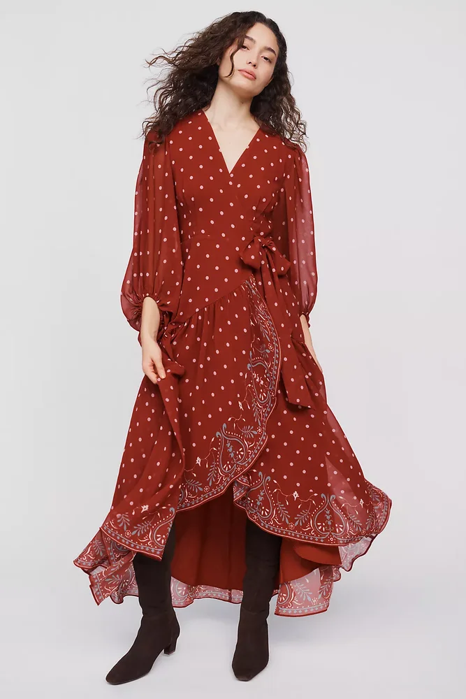 Wrap Midi Dress
