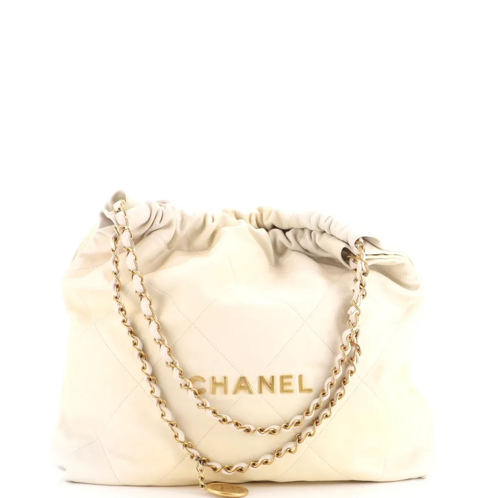 Chanel 22 Chain Hobo Quilted Ombre Leather Medium
