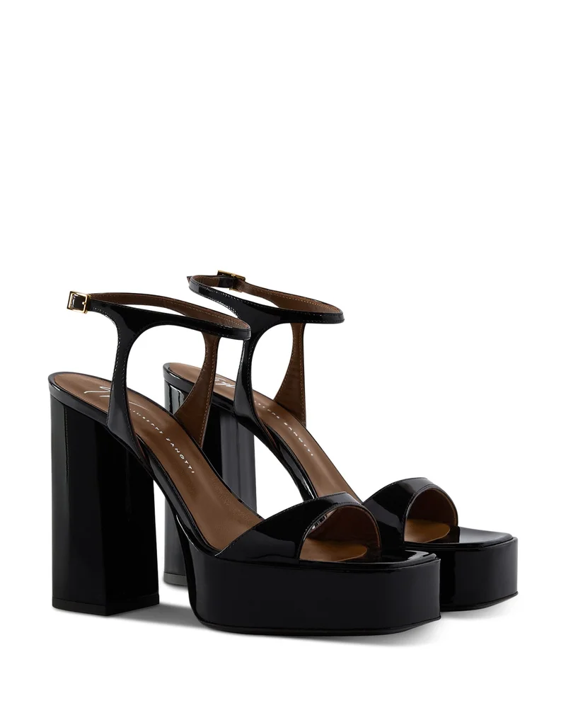 Women's Patent Leather Platform Sandals
