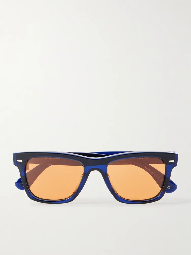 Oliver Sun Square-Frame Acetate Sunglasses