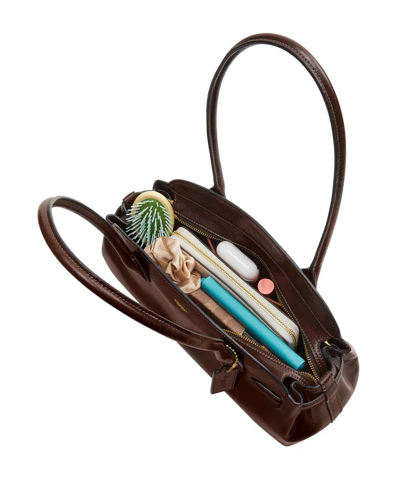 Glazed Empire 34 Medium Leather Carryall Top Handle Bag