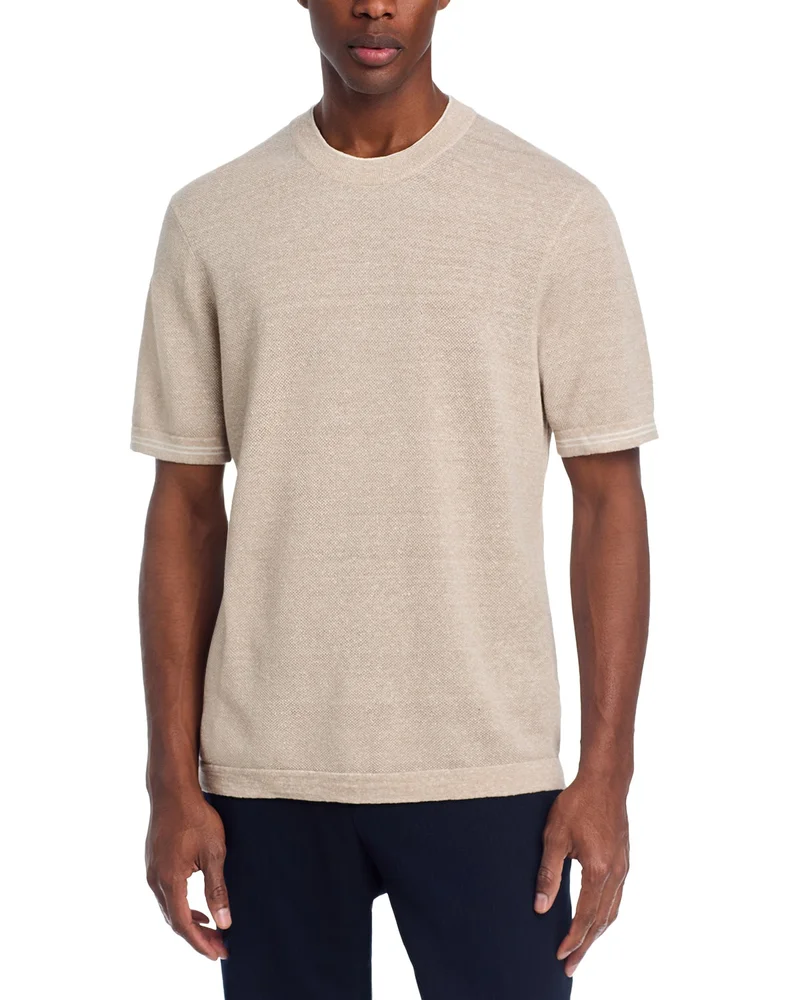 Pique Double Crewneck Sweater T-Shirt