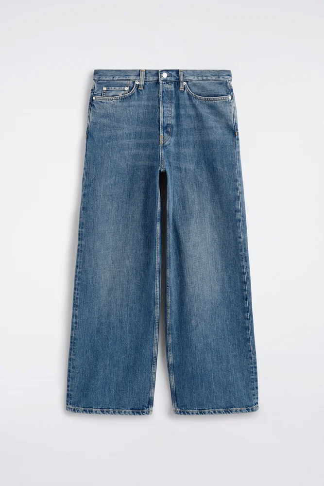WASHED BALLOON FIT JEANS