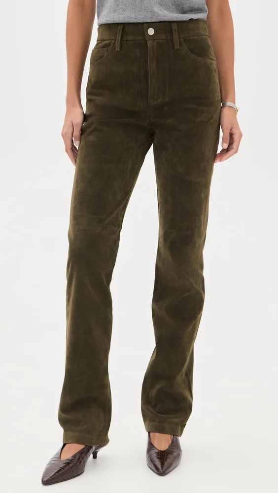 The Vegan Suede Margot Slim Pants