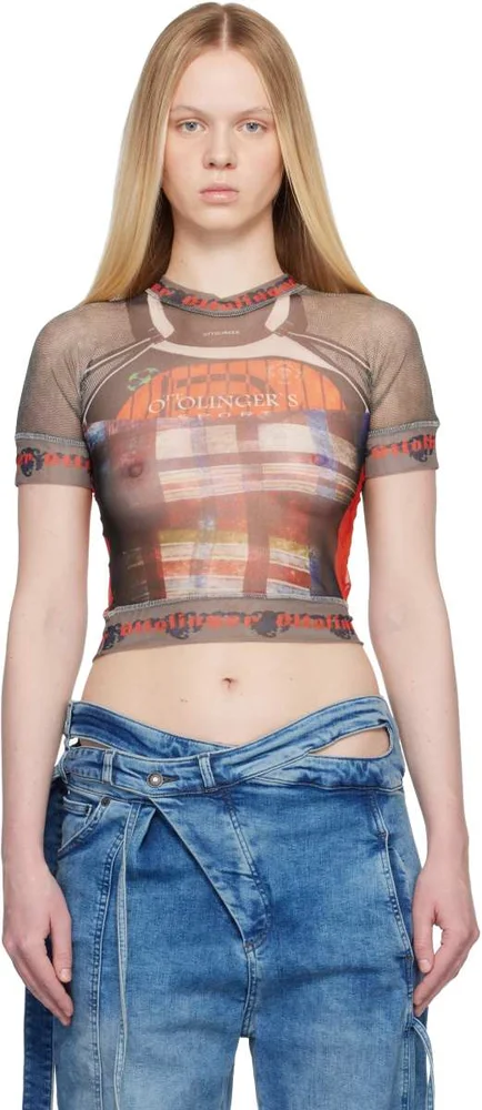Multicolor Mesh T-shirt