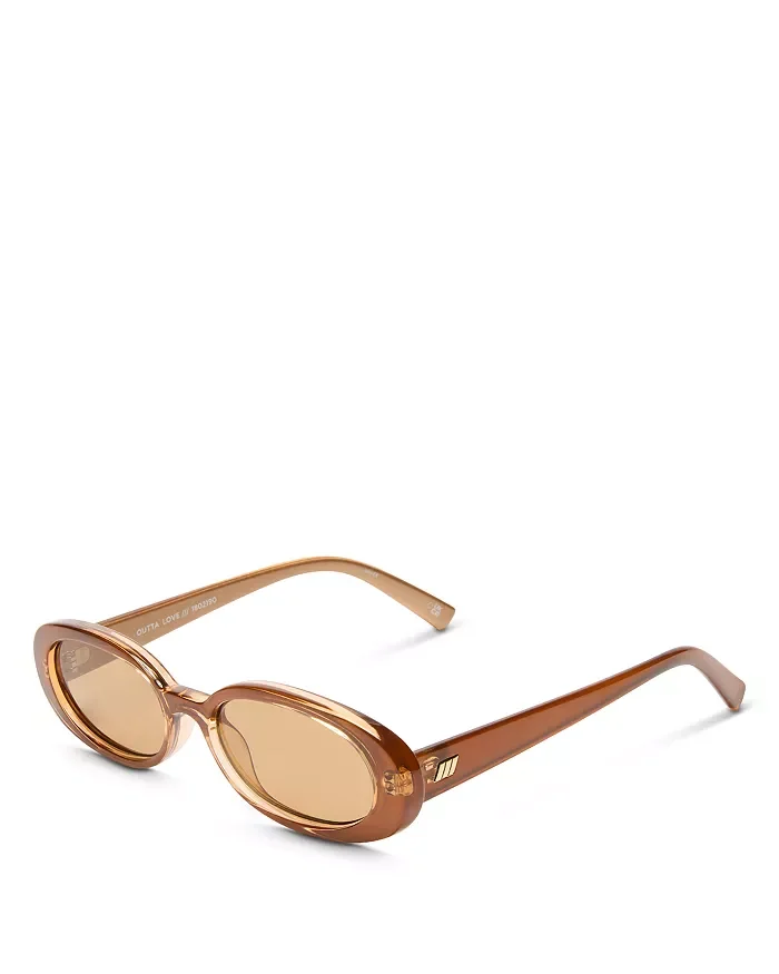 Le Specs Outta Love Oval Sunglasses, 51mm