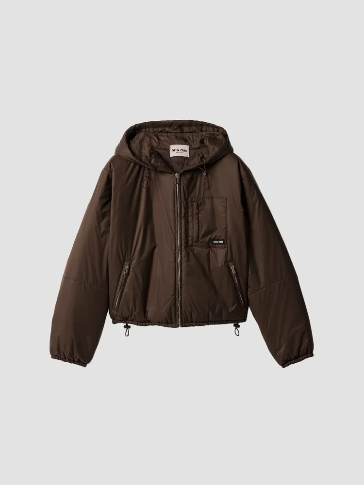 Cropped Ripstop Down Jacket