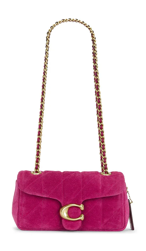 Quilted Suede Tabby Shoulder Bag 20