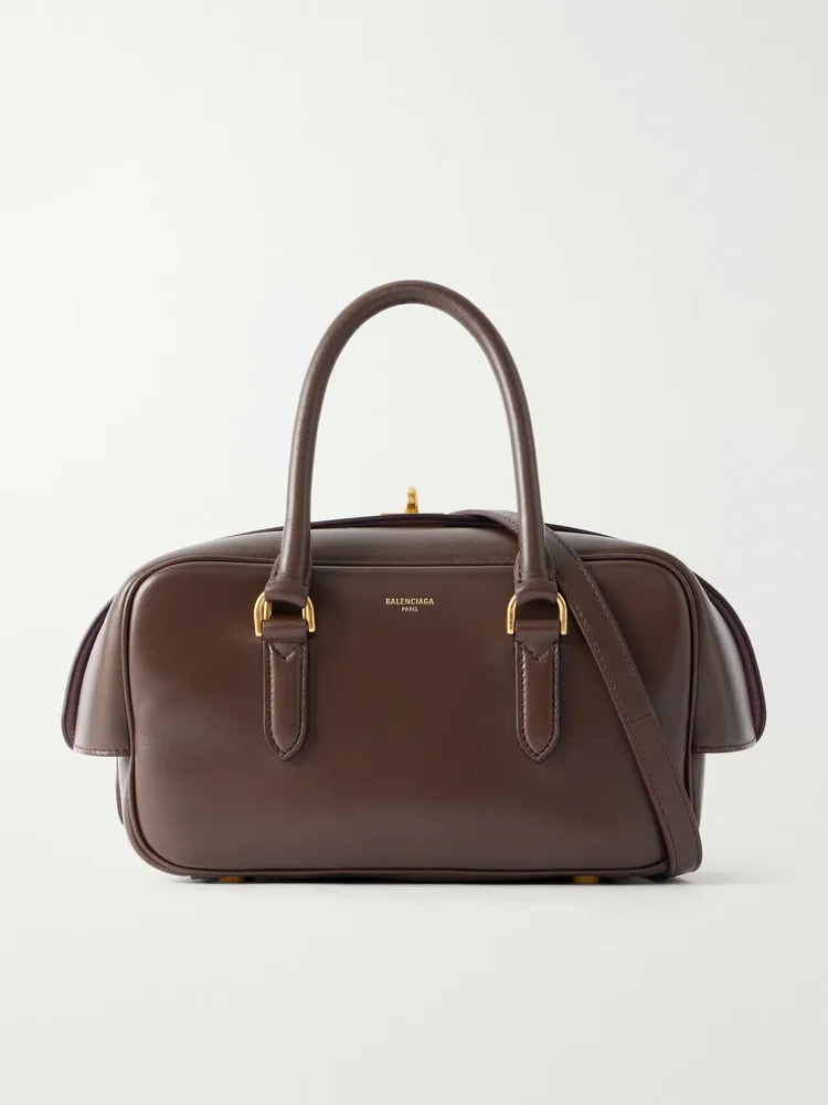 Le 7 Bowling full-grain leather shoulder bag