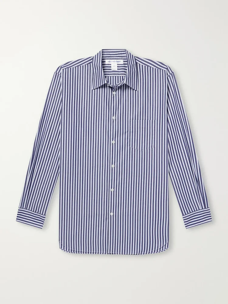 Striped Cotton-Poplin Shirt