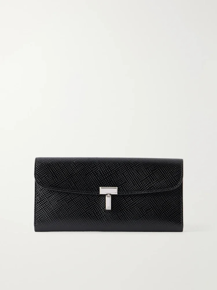 T-Lock patent-leather wallet