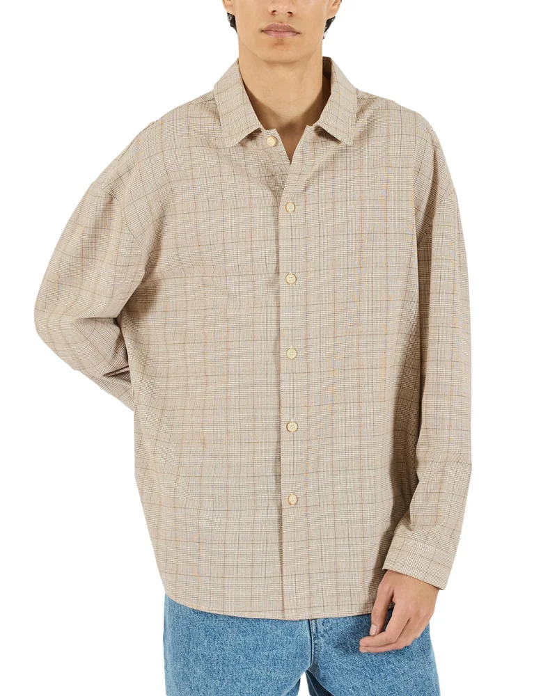 Eco Oversized Flannel Shirt