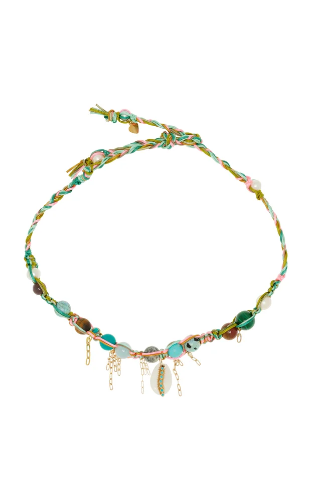 Turquoise Dream Cowrie Shell Rockstar Choker