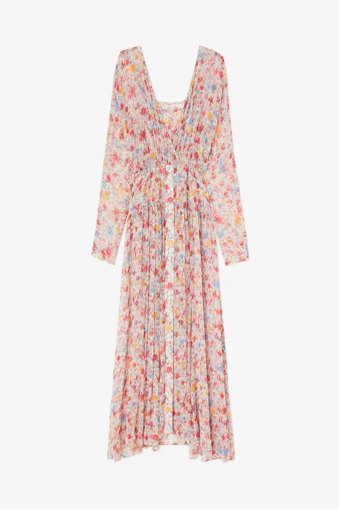 ganni.com Dress in Floral Silk