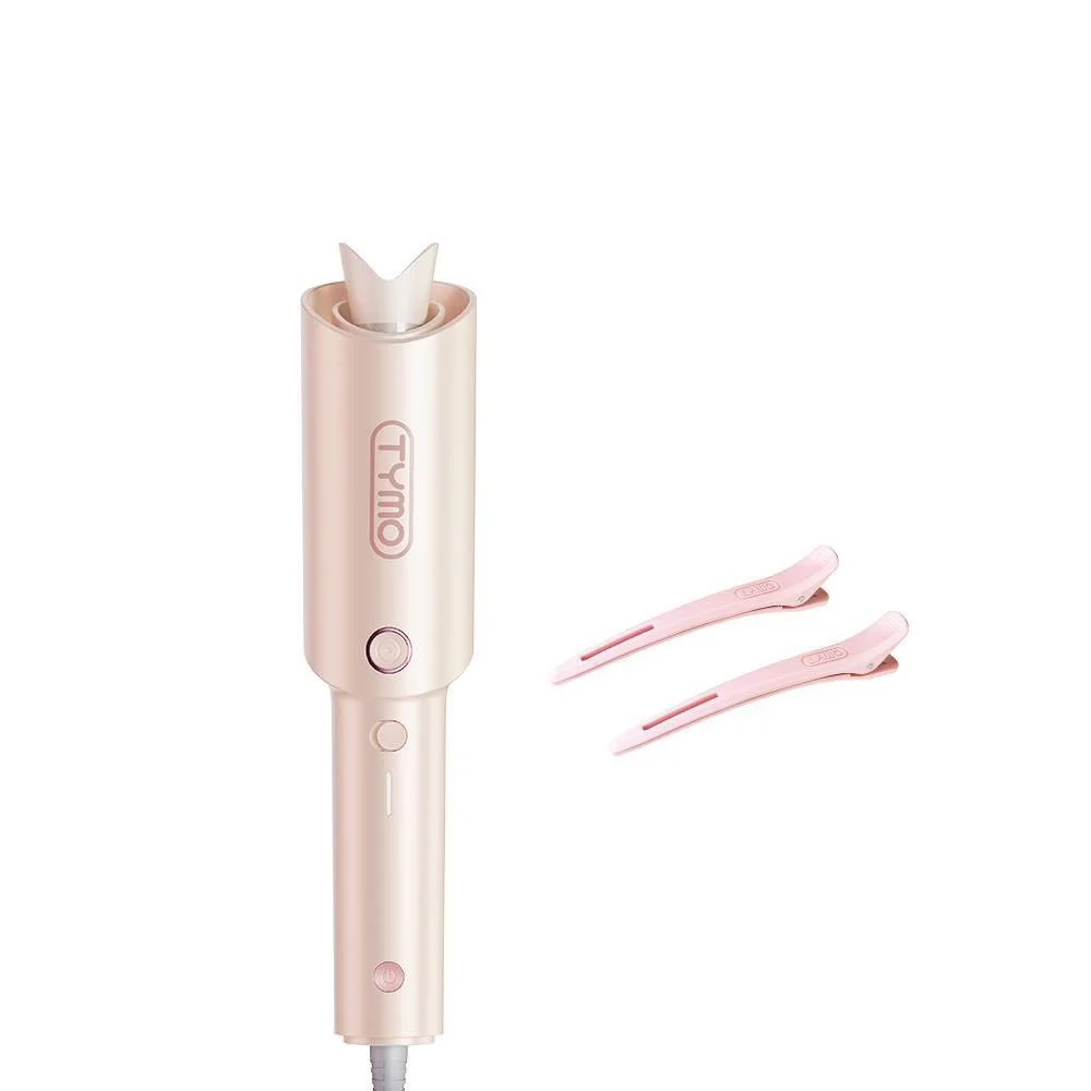 CurlPro Automatic Curling Iron Set, Champagne Pink