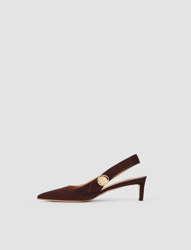 Cleo Suede Slingback Shoes