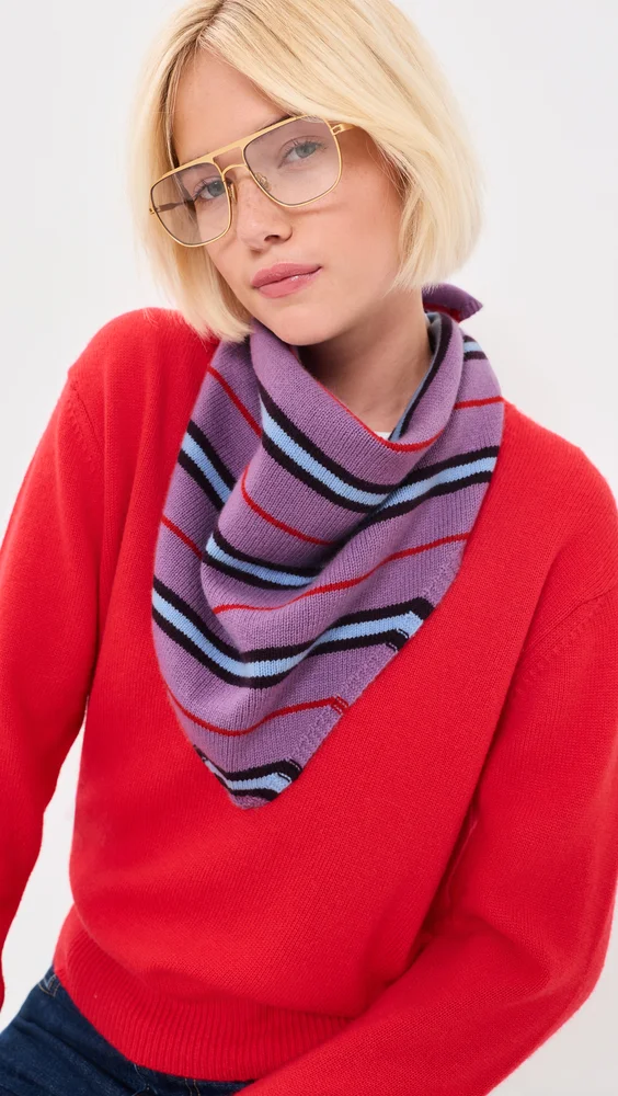 Jaine Knitted Bandana Scarf