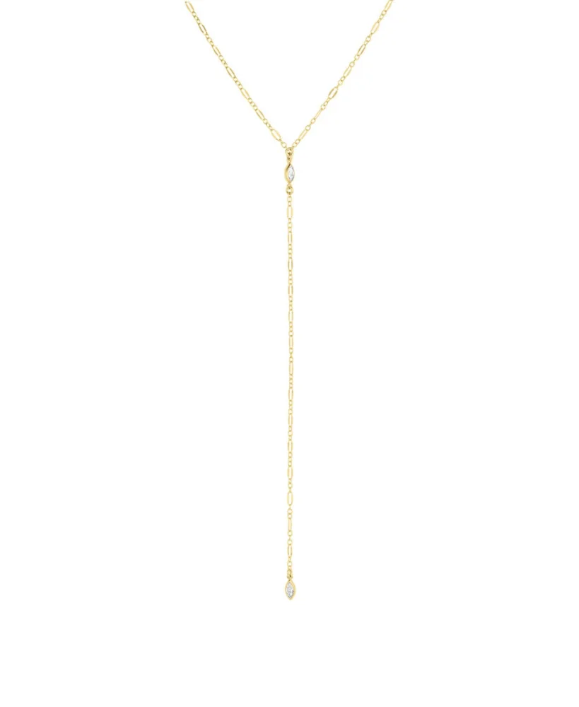 Ezra Marquise Lariat Necklace
