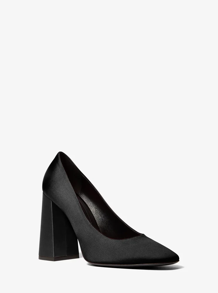 Anna Satin Pumps