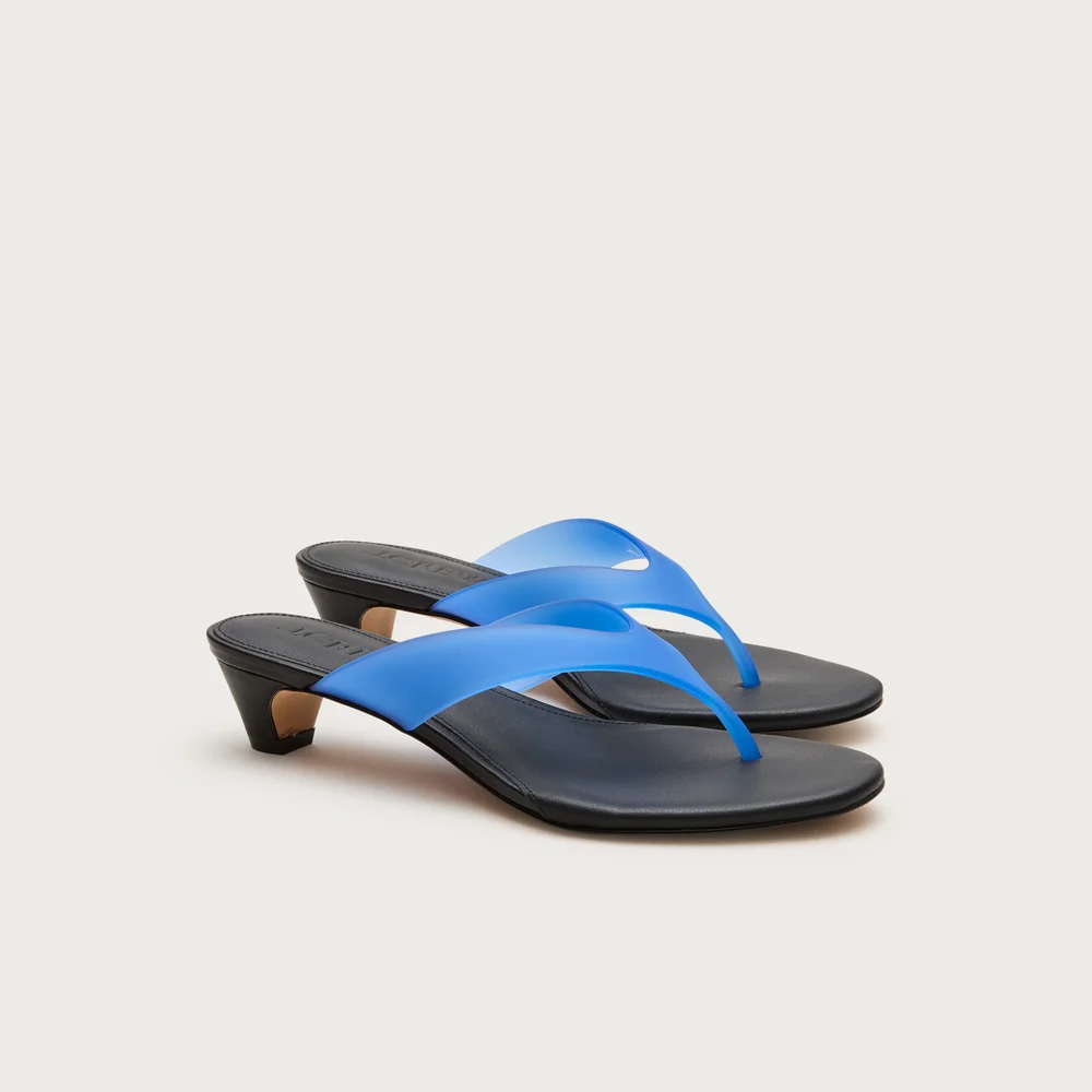 Jelly kitten-heel sandals