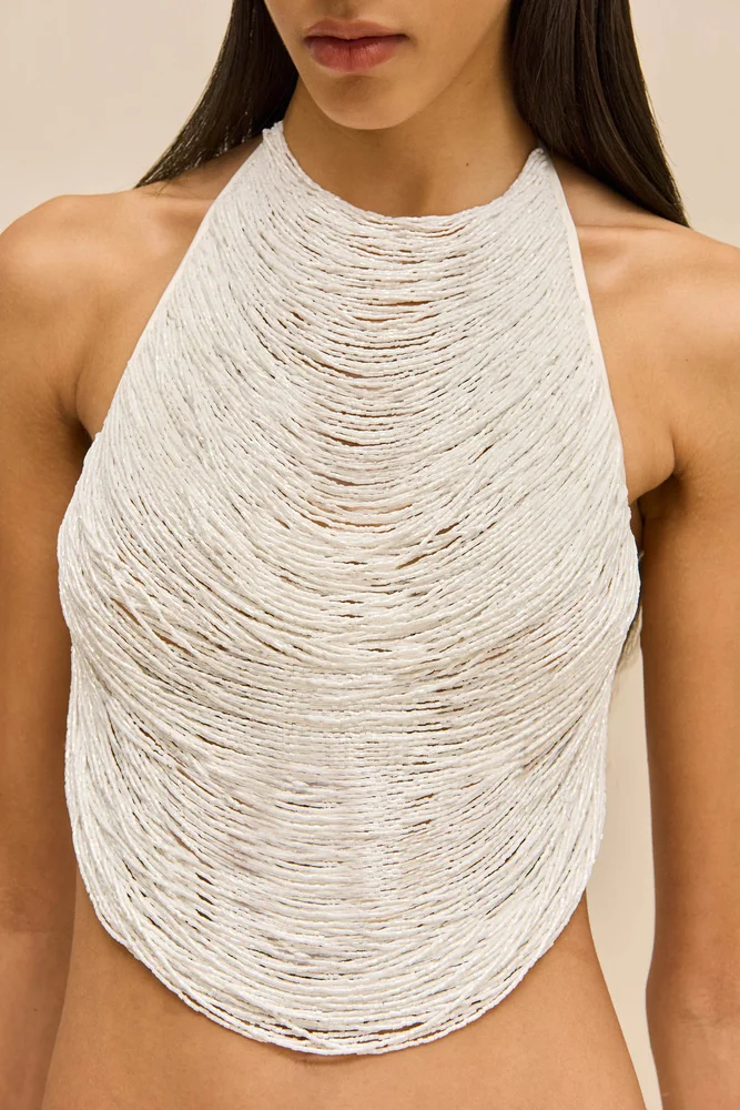 CULT GAIA TANNER TOP - OFF WHITE