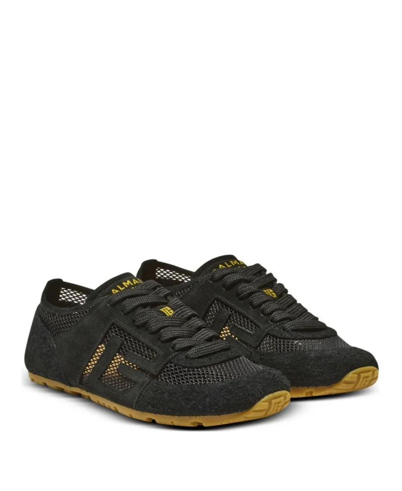 Women's Racer 45 Trainers in Calfskin, Suede and Nylon