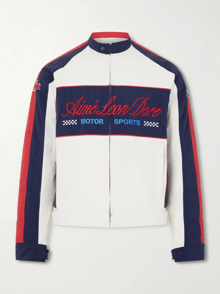 Logo-Embroidered Shell Lightweight Jacket