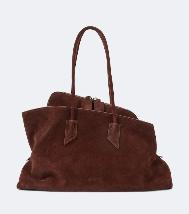 La Passeggiata Medium suede tote bag