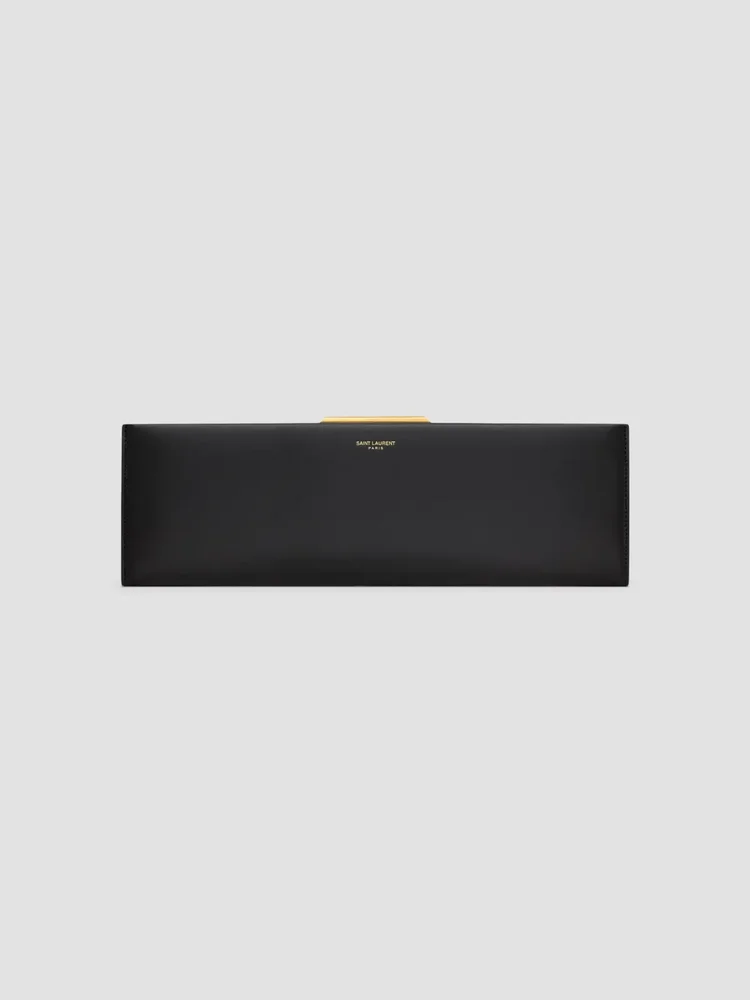 Large Clutch in Smooth Leather