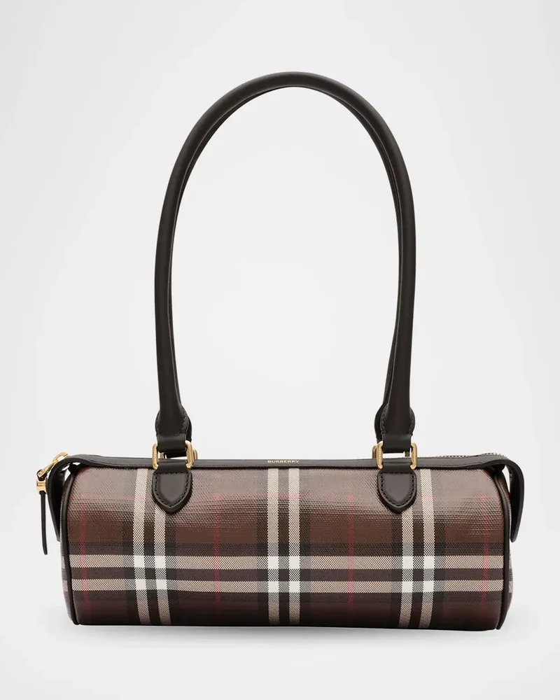 Mini Check Barrel Shoulder Bag