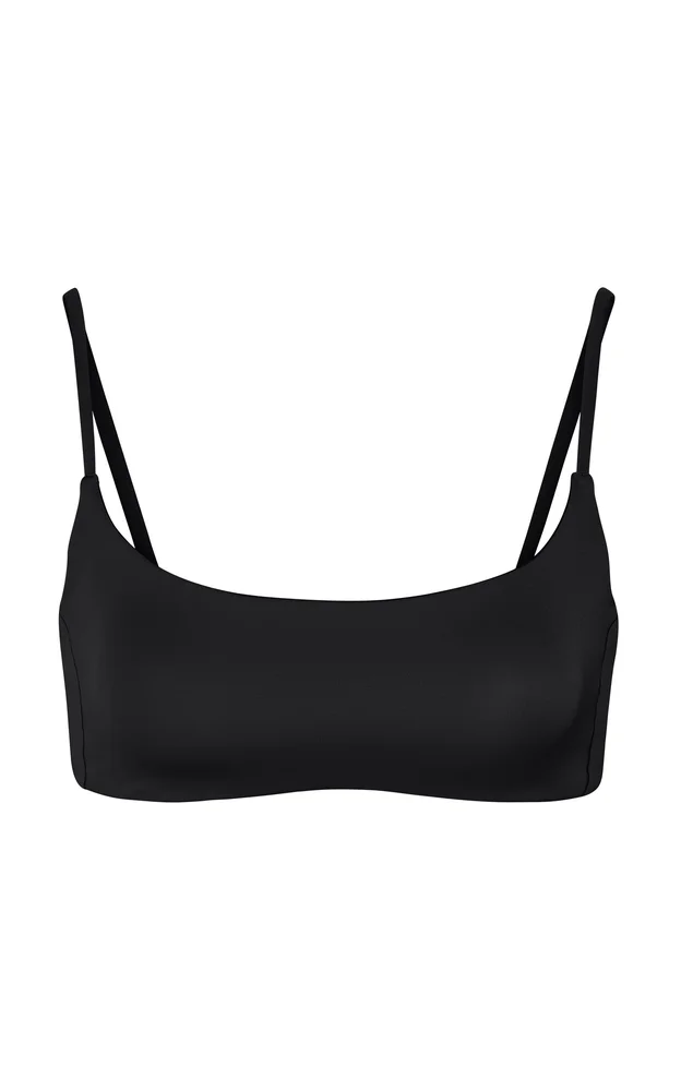 Pool Days Scooped Nylon-Lycra Bikini Top