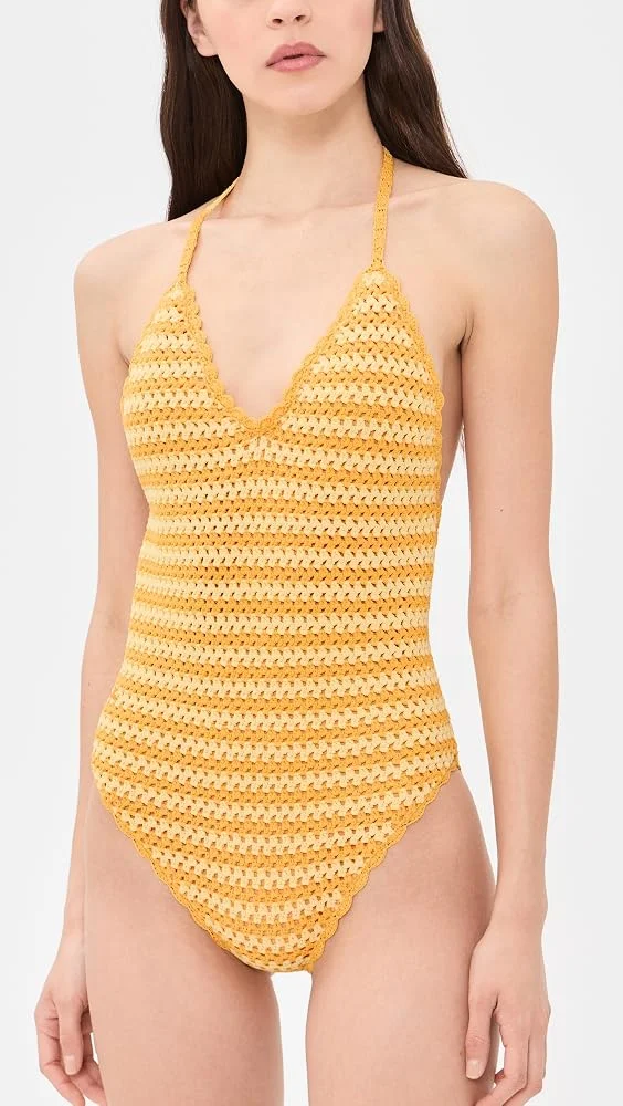 Karoline Crochet Halter One Piece