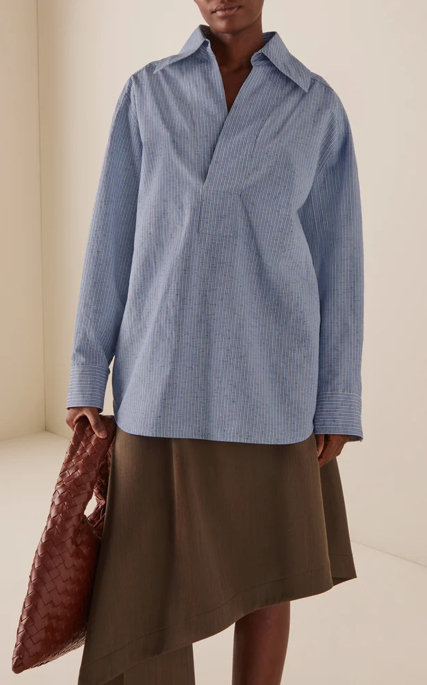 Oversized Cotton-Linen Shirt