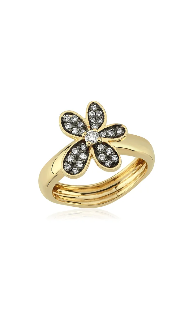 Rebellion 14K Yellow Gold Diamond Ring
