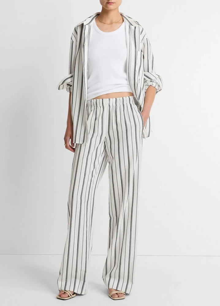 Resort Stripe Pull-On Pant