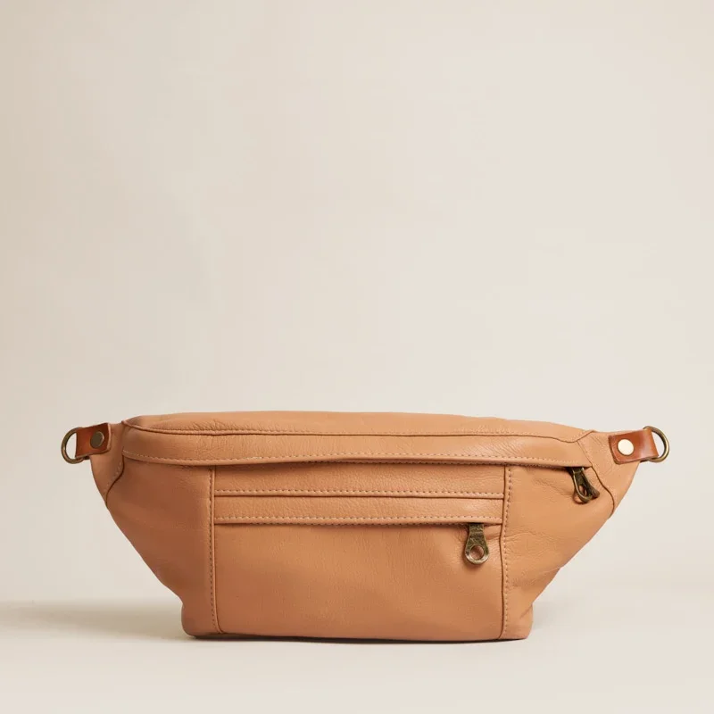 Cross Your Heart Sling - Leather Butterscotch
