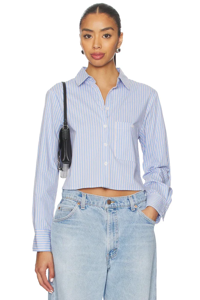 COTTON FLANNEL SHIRT WITH CONTRASTING PIPING
