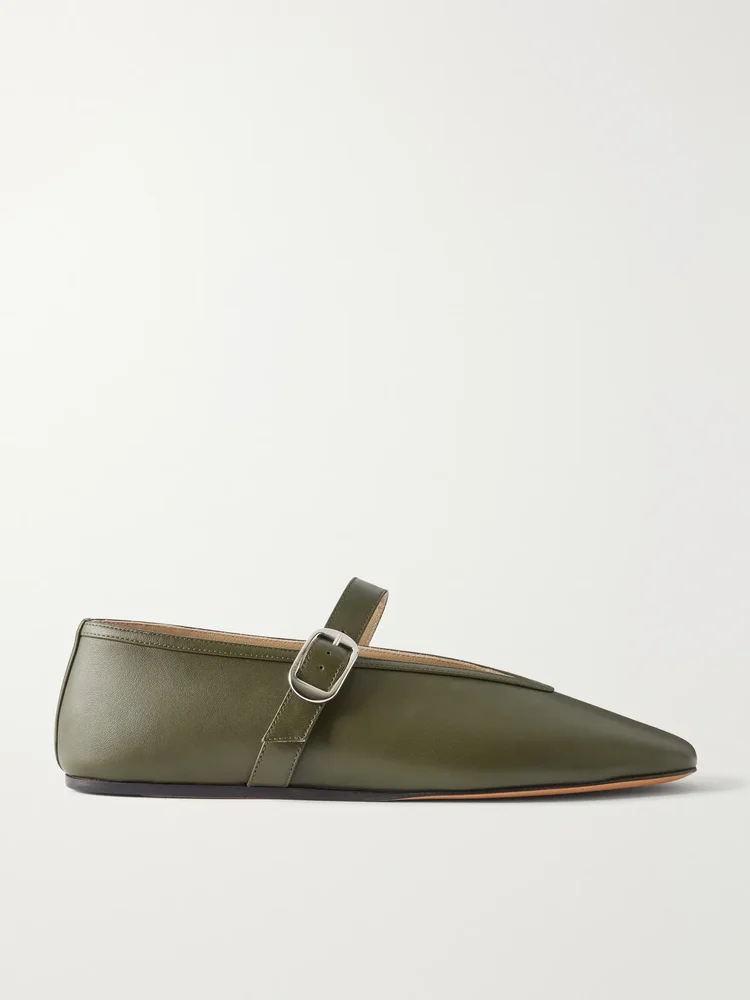 Stella leather flats