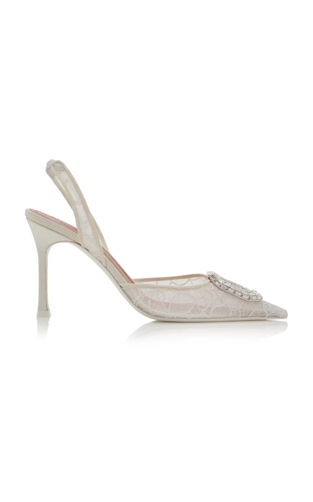 Camelia Lace Slingback Pumps