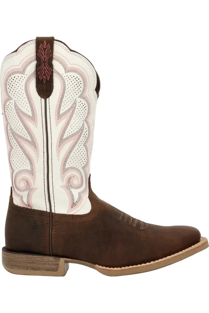 Women's White Ventilated Western Boot