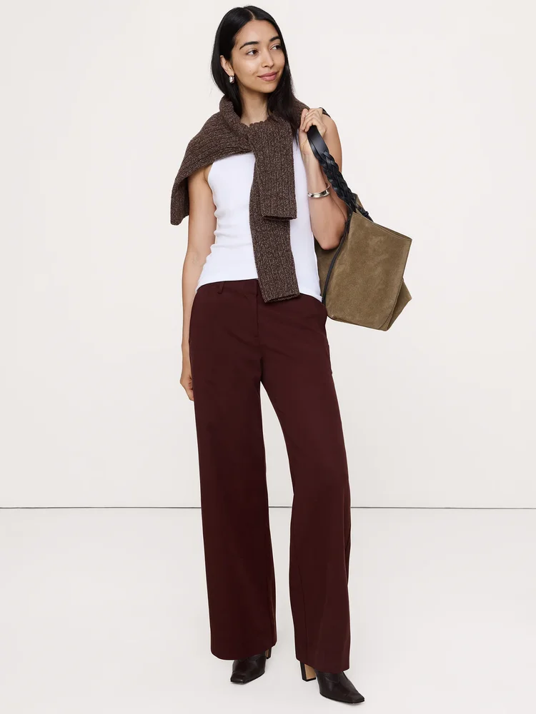 The Everyday Wide-Leg Pant in Tencel-Cotton